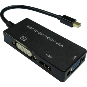 Value Mini-DisplayPort priključni kabel 0.10 m 12.99.3154 crna [1x muški konektor mini displayport - 1x muški konektor slika