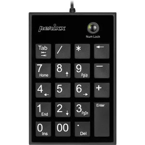 Perixx PERIPAD-202 U B žičani numerička tipkovnica  crna slika