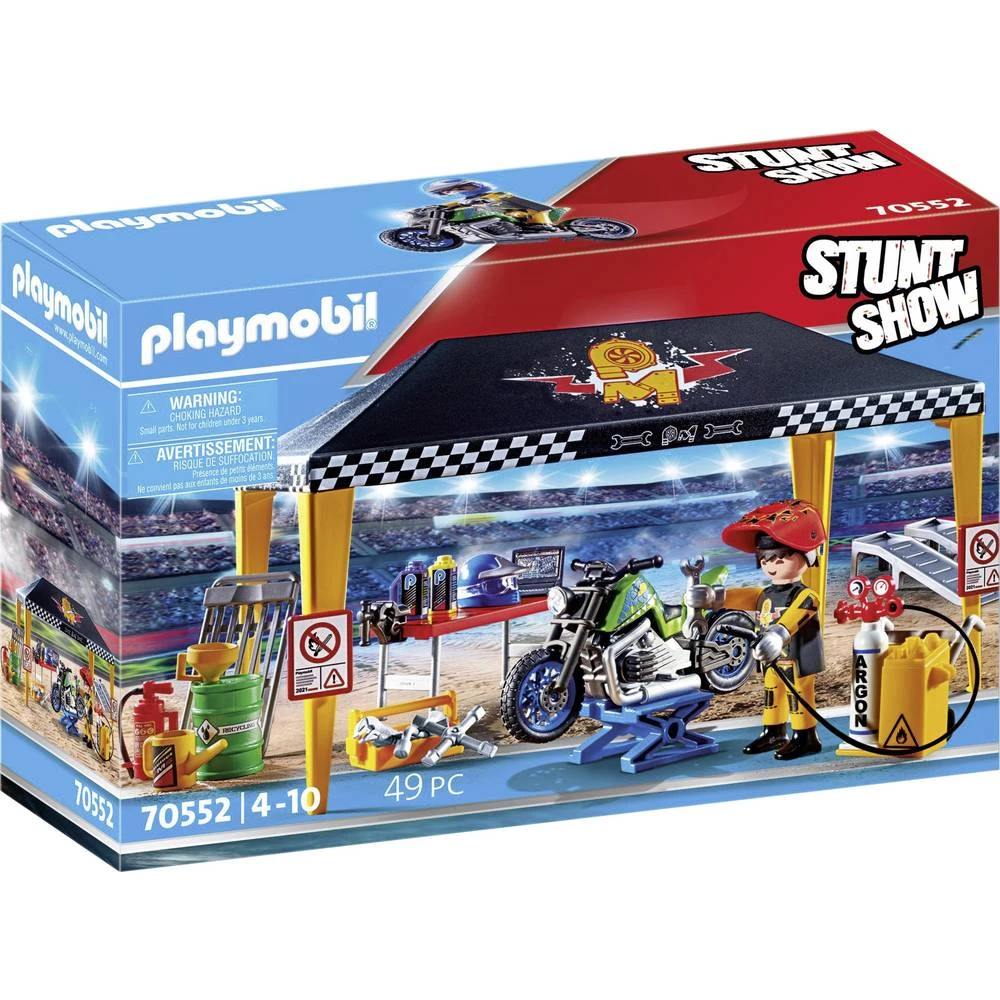 Playmobil® kaskaderska predstava Radionički šator 70552 slika