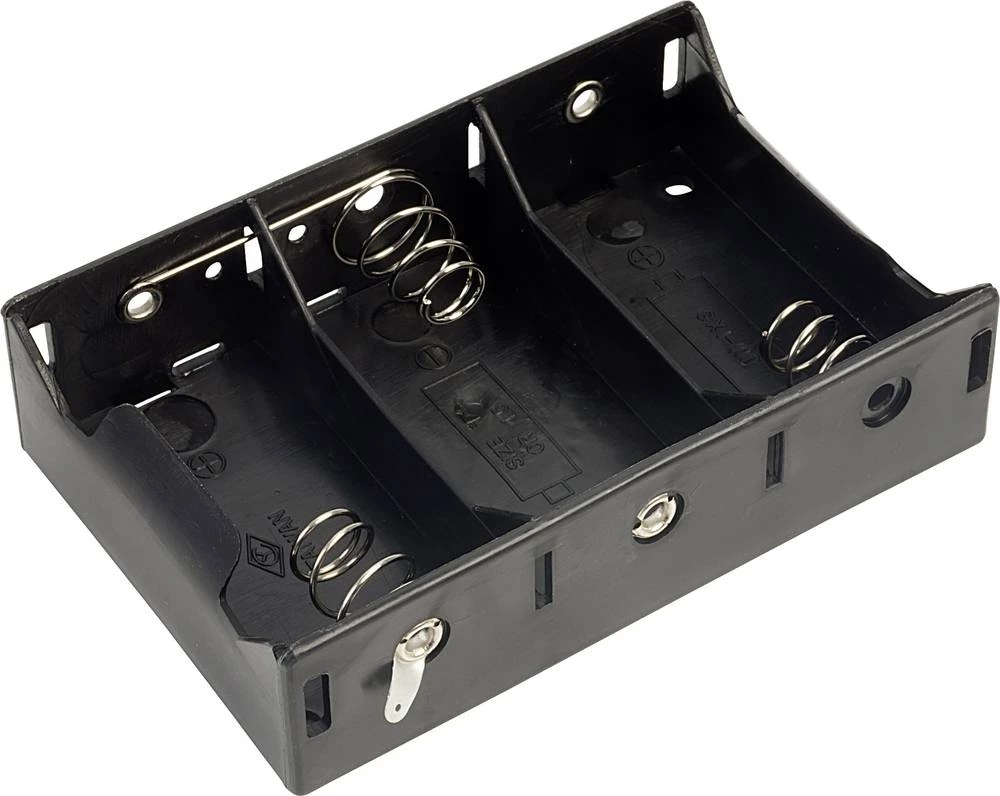 Baterije - držač 3x Mono (D) Lemni priključak TRU COMPONENTS 13-2D slika