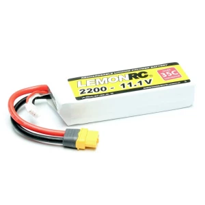 LemonRC lipo akumulatorski paket za modele 11.1 V 2200 mAh Broj ćelija: 3 35 C softcase XT60 slika