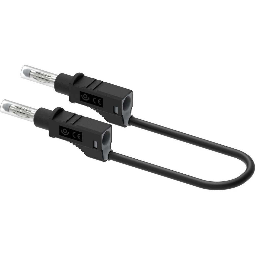 Electro PJP 2214/600V-CD1-50N mjerni vod banana utikač 50 cm crna 1 kom. slika