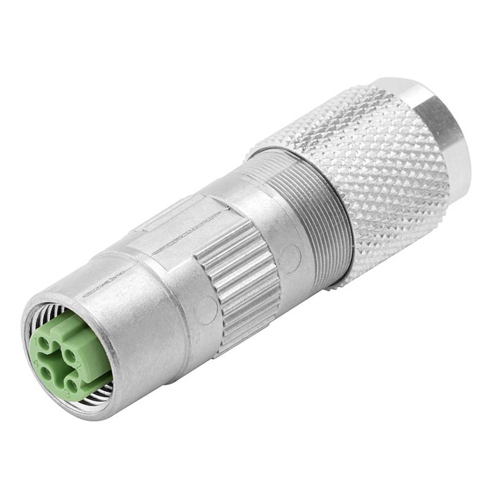 Okrugli konektor (može se sastaviti na terenu), priključak za pomicanje izolacije, M12, 0,14 mm², 0,34 mm², 5 - 9,7 mmbroj: 4, spoj oklopa: Da Weidmüller 2812410000 utični konektor za senzor/aktiva... slika