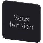 Siemens 3SU1900-0AF16-0GS0 ploča za natpise kvadratan (Š x V) 22 mm x 22 mm Sous tension crna, bijela 10 St.