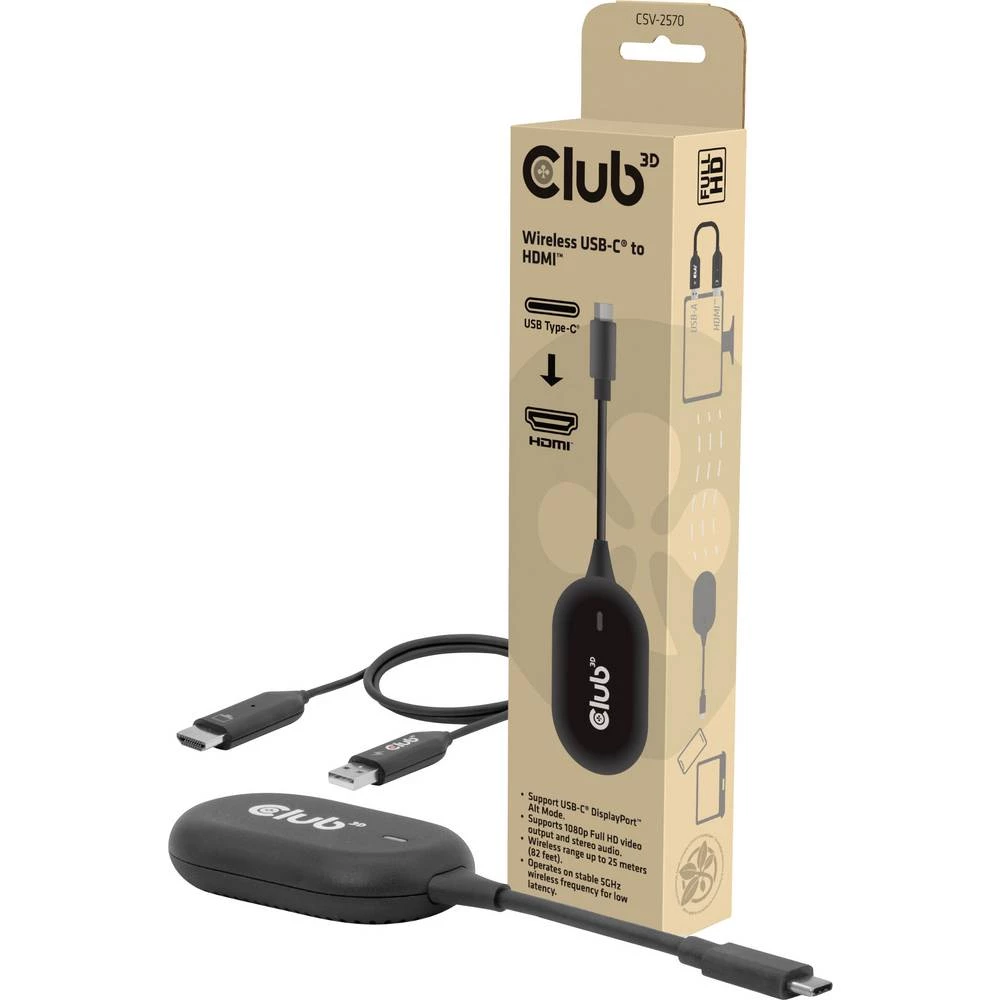 club3D HDMI / USB-C® priključni kabel CSV-2570 USB-C kabel slika