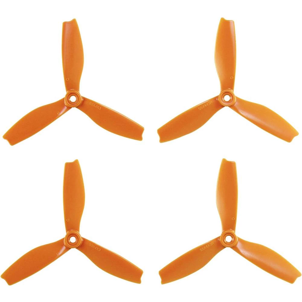 HQ Prop 3-lopatice Komplet propelera za trkaće koptere Radijusni 5 x 4 " (12.7 x 10.2 cm) DPS5X4X3O slika