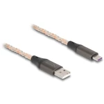 Delock USB kabel USB 2.0 USB-A utikač, USB-C® utikač 1.00 m prozirna 88164