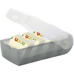 HAN Kutija za kartice Siva, Neprozirna 997-693 900 kartica DIN A7 poprečno