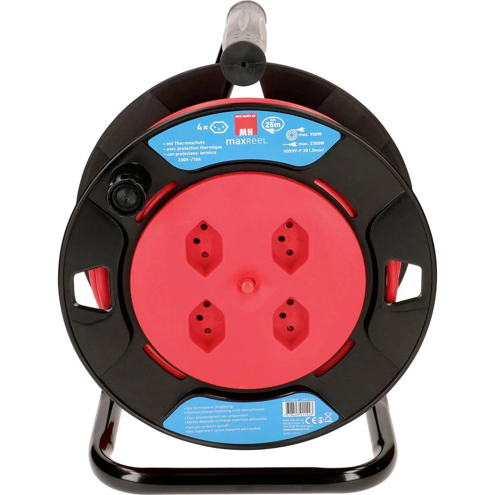 Max Hauri 138870 kabelski namatač 25.00 m crvena slika