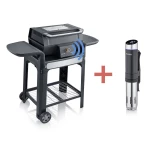 Severin eBBQ PG 8139 SEVO SMART CONTROL GTS + SV 2451 Sous Vide Stick stoječi, kolica sa roštiljem, električan električni roštilj   plemeniti čelik, crna