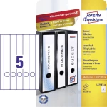 Avery-Zweckform L4758-10 38 x 297 mm Papir Bijela 50 ST Trajno Naljepnice za datoteke Tinta, Laser, Kopija