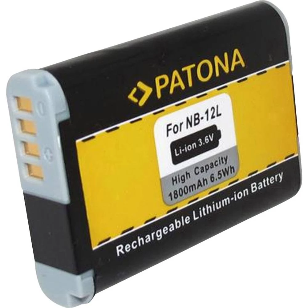 Kamera-akumulator Patona Zamjenjuje originalnu akU. bateriju NB-12L 3.6 V 1800 mAh FONB12L slika