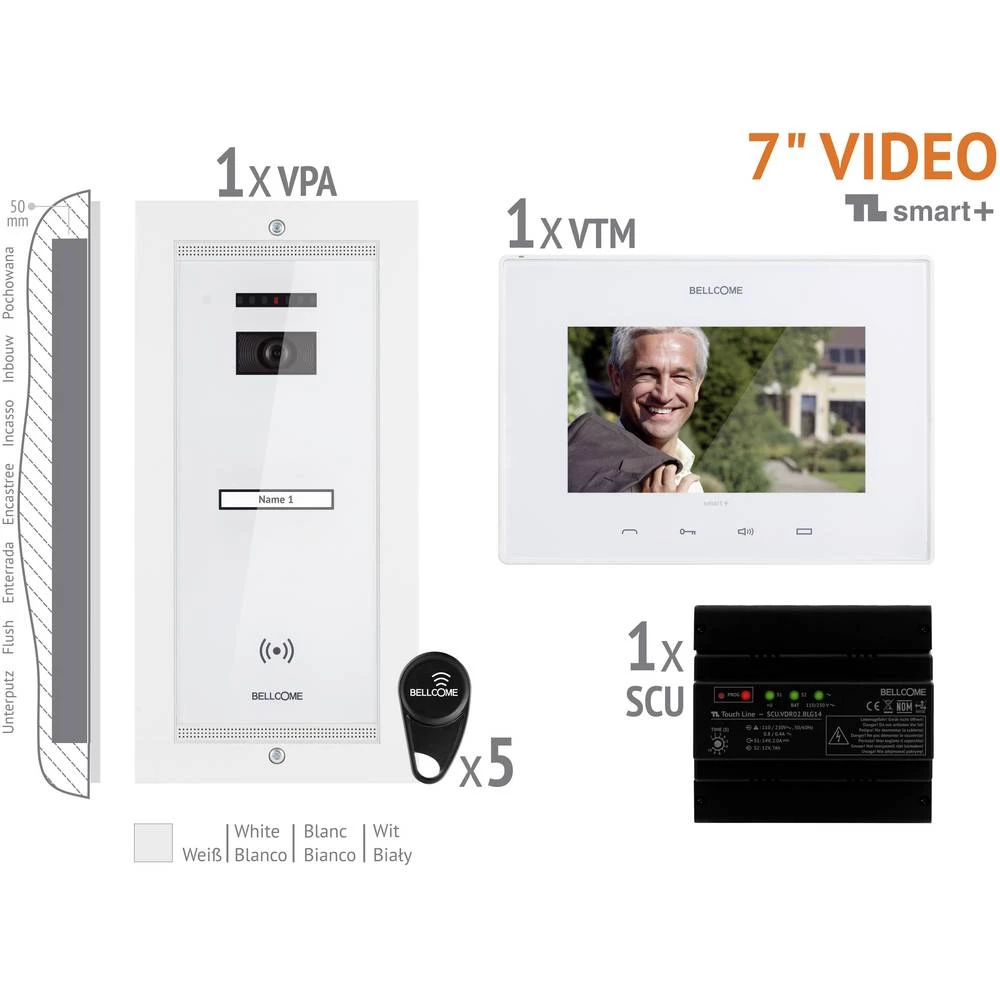 Bellcome VKM.P1FR.T7S4.BLW04 Video-portafon Bijela slika