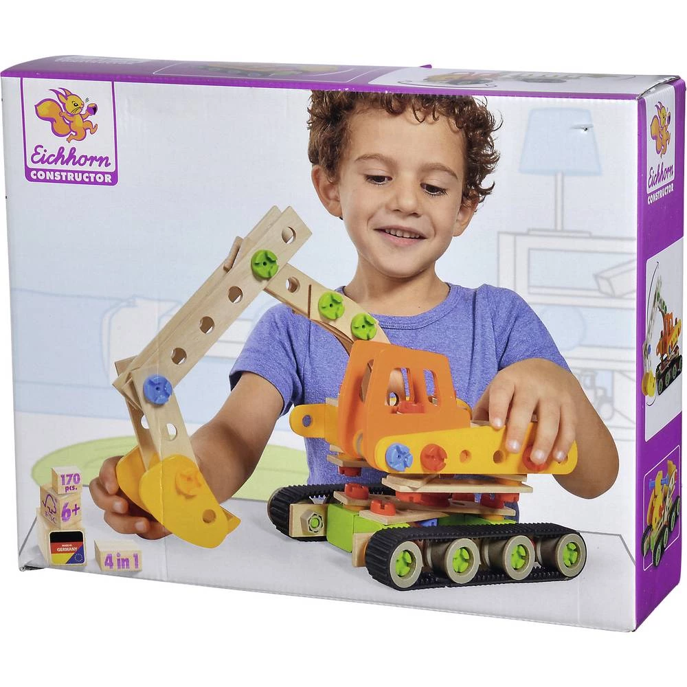 Eichhorn set komponenta konstruktor Broj dijelova: 170 Broj modela: 4 Starosna skupina: iznad 6 godina slika