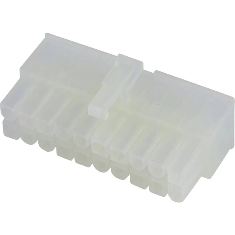 Molex 39012200 Mini-Fit Jr. Receptacle Housing, Dual Row, 20 Circuits, UL 94V-2, Natural slika