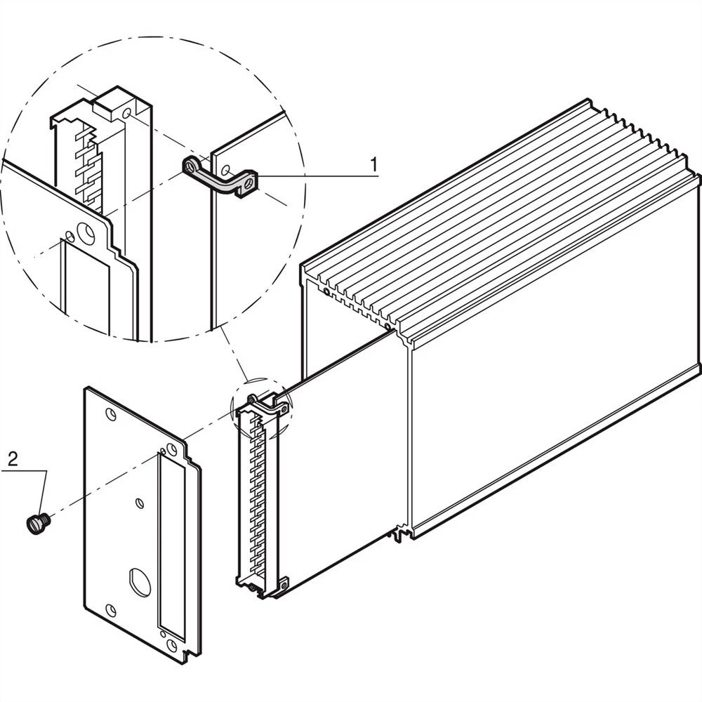 SCHROFF montažni nosač za tiskane ploče - MOUNTING BRACKET TOP Schroff 30809701 montažni komplet 20 St. slika