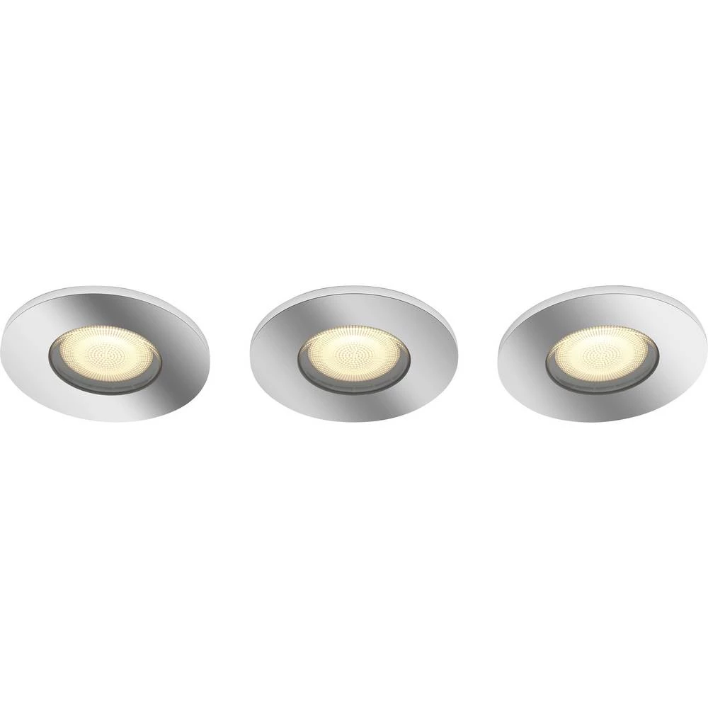 Philips Lighting Hue ugradbena LED svjetiljka 871951434081700 Hue White Amb. Adore Deckenspots rund 3 flg. silber 350l slika