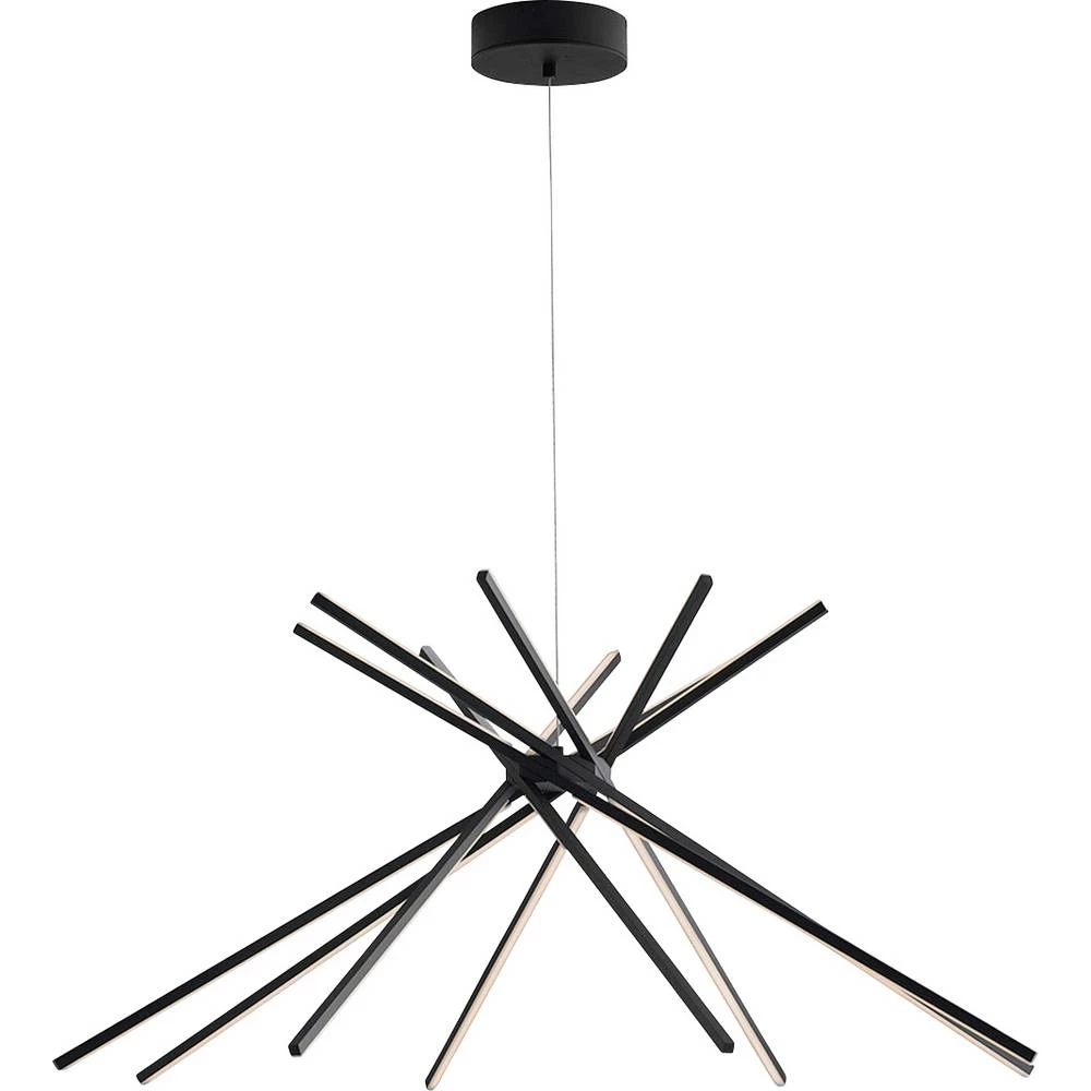 ECO-Light SHANGHAI SHANGHAI-S8C NERO LED viseća svjetiljka 54 W toplo bijela crna slika