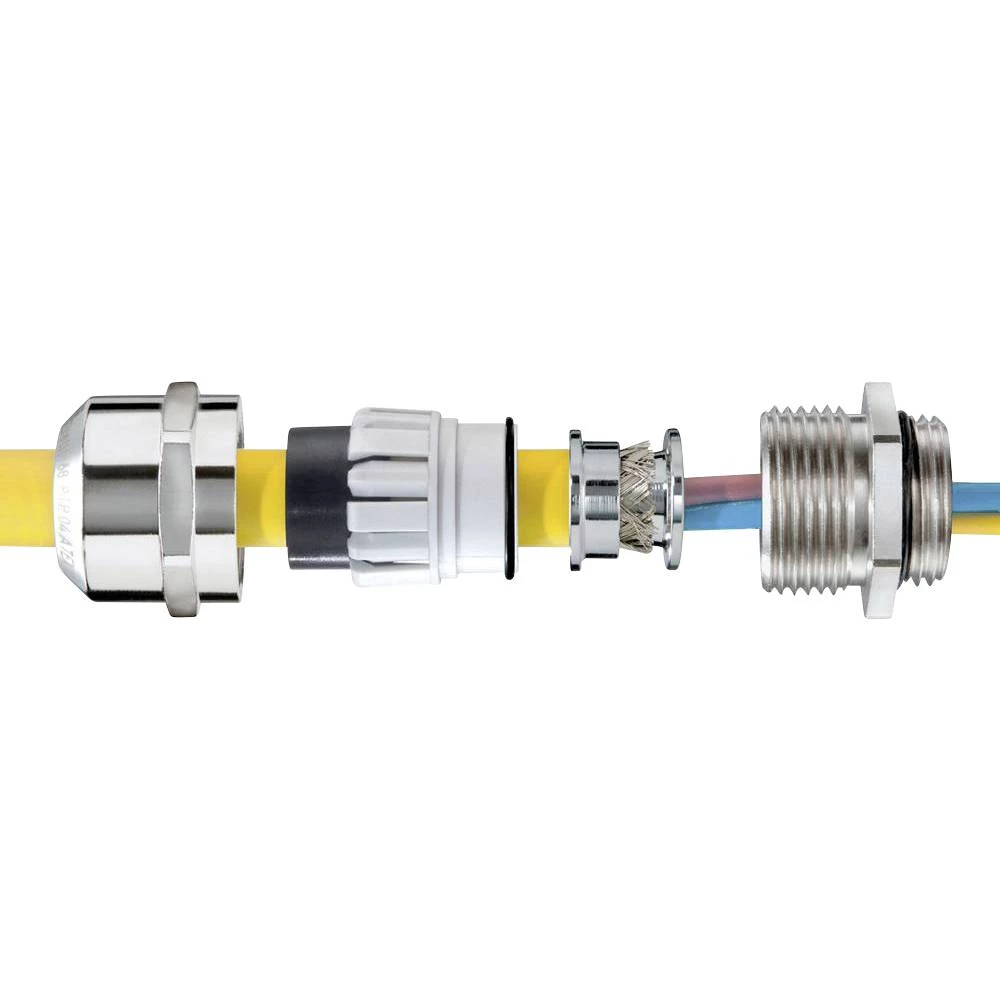 Wiska 10065491 kabelska uvodnica otporno na udarce, sa zaštitom od potega, s brtvom 3/4'' NPT  mesing (niklovani) prirodna 50 St. slika