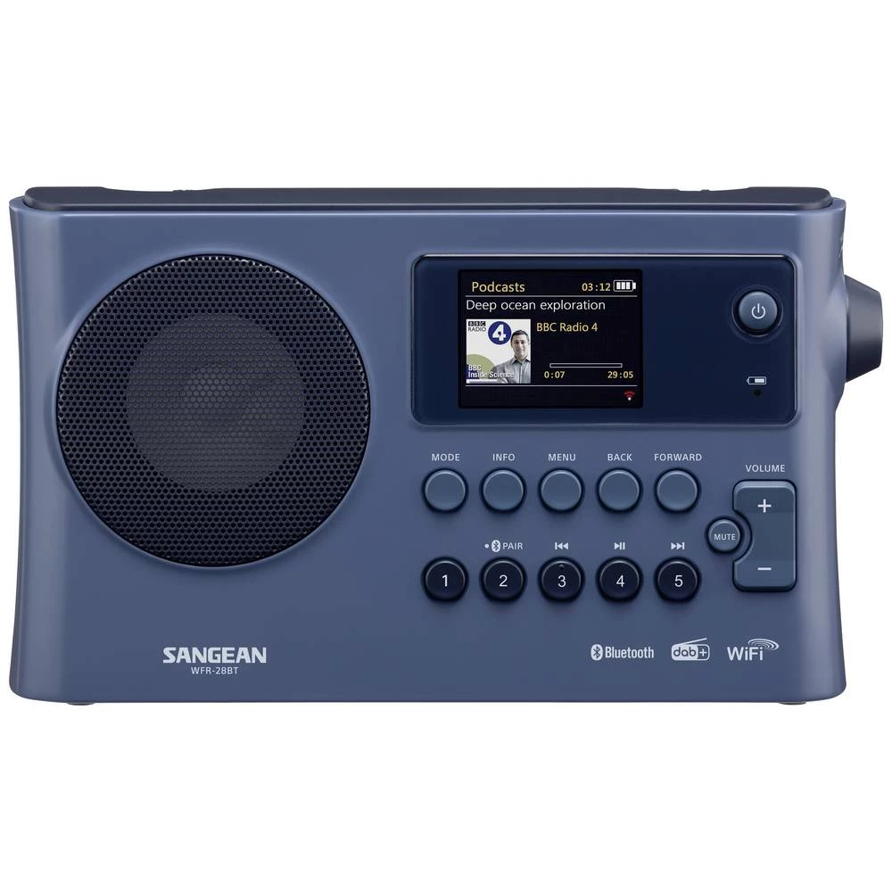 Sangean WFR-28BT internet stolni radio DAB+ (1012), FM DAB+, WLAN, Bluetooth®, AUX, internetski radio funkcija punjenj slika