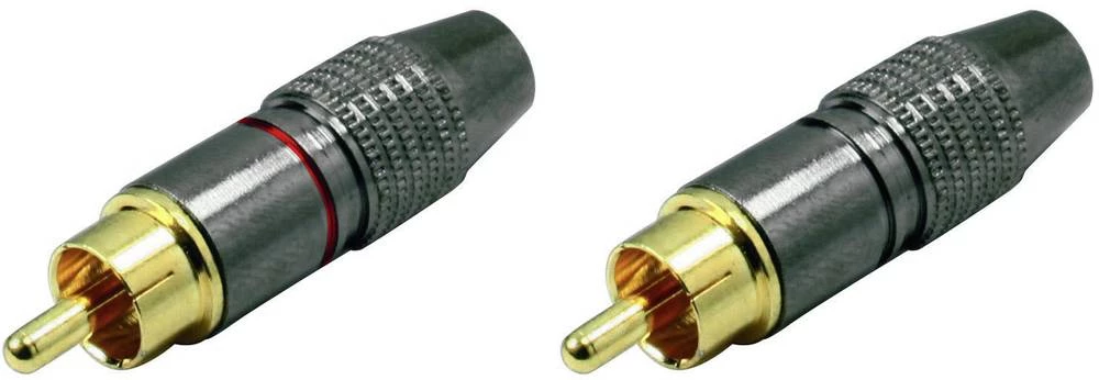 Činč konektor Ravni muški konektor Broj polova: 2 Mono Crvena, Crna TRU COMPONENTS TRU-30K101 1 ST slika