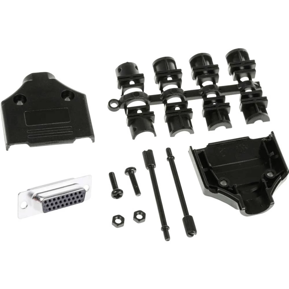MH Connectors MHDTPPK15HD26FSK višestruki ženski konektor D-Sub komplet 180 ° Broj polova (broj): 15 lemni kup 1 kom. slika