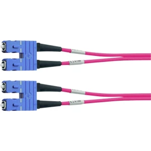 Staklena vlakna Svjetlovodi Priključni kabel [1x Muški konektor SC - 1x Muški konektor SC] 50/125 µ Multimode OM3 5 m Tele slika