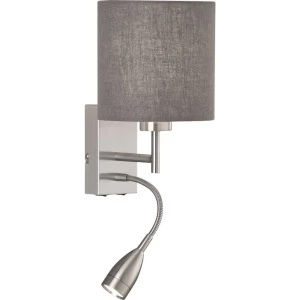 Fischer & Honsel Dreamer 30315 zidna svjetiljka E27  4 W  nikal (mat), pješčano-siva slika