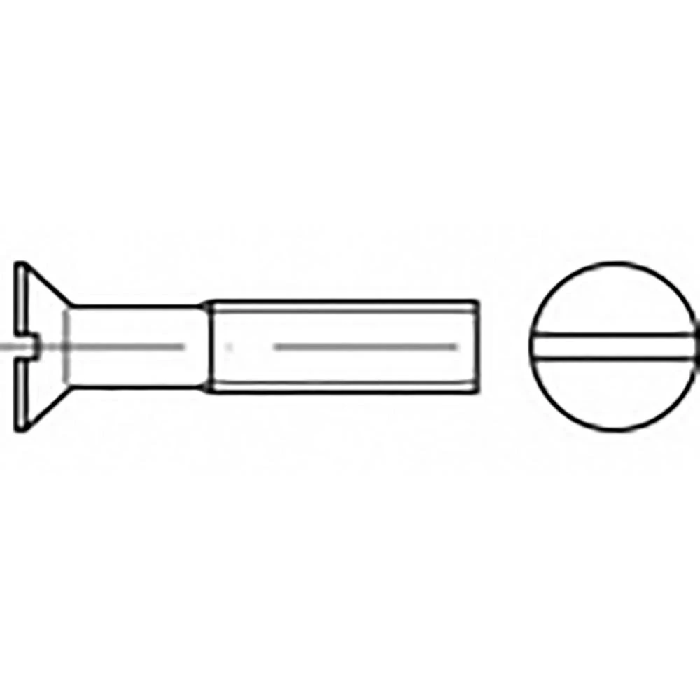 TOOLCRAFT  TO-6867045 upušteni vijci M8 12 mm utor  ISO 2009  čelik  500 St. slika