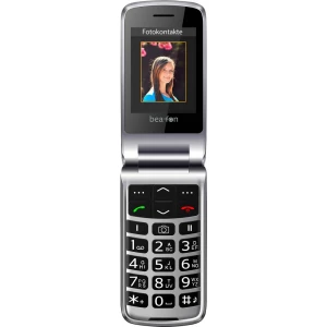 beafon SL595plus Preklopni telefon Crno-srebrna slika