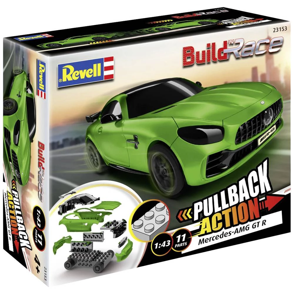 Revell 23153 Build 'n Race Mercedes-AMG GT R, grün model automobila za sastavljanje 1:43 slika