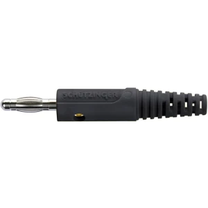 Lamelni utikač Ravni muški konektor Zatik-Ø: 4 mm Plava boja Schützinger FK 8 S Ni / BL 1 ST slika