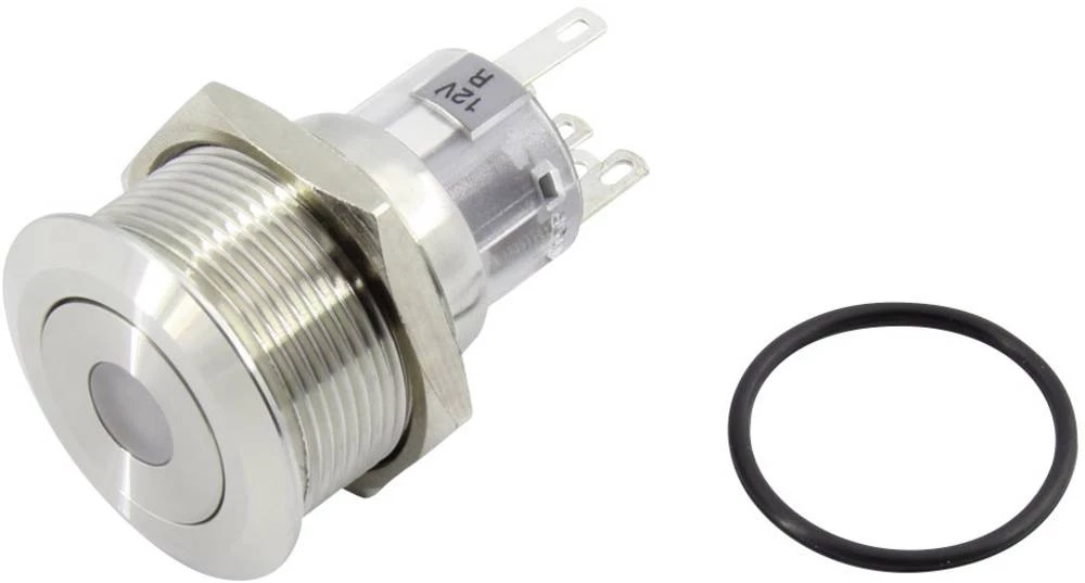 TRU COMPONENTS TC-GQ22-A-11ZD/R/12V/S203 Tlačni prekidač 250 V 5 A 1 x OFF/ON IP65 zadržava položaj 1 ST slika