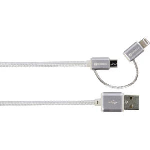 Skross iPod/iPhone/iPad Pro/iPad USB kabel [1x USB - 1x muški konektor micro USB , muški konektor Apple dock lightning] slika