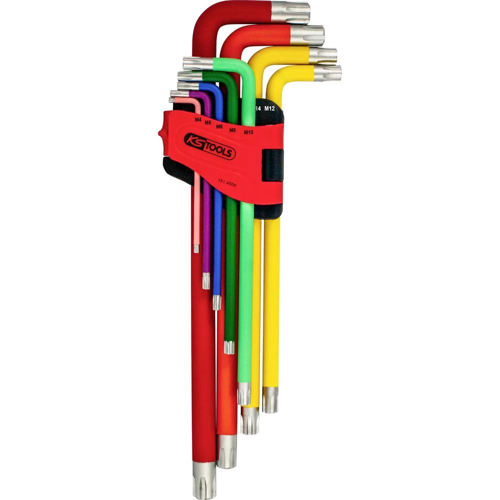 KS Tools 151.4500 RIBE komplet kutnih odvijača 4 mm, 5 mm, 6 mm, 8 mm, 10 mm, 12 mm, 14 mm, 16 mm, 18 mm 9-dijelni slika