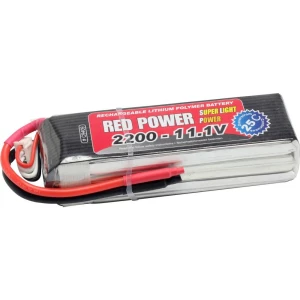 LiPo akumulatorski paket za modele 11.1 V 2200 mAh Broj ćelija: 3 25 C Red Power Softcase Otvoreni kraj kabela slika
