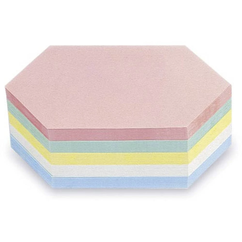 Magnetoplan Kartica za prezentacije 112502210 Ružičasta, Zelena, Žuta, Bijela, Plava boja Romb, Šesterokutni 200 mm x 95 mm 250 slika
