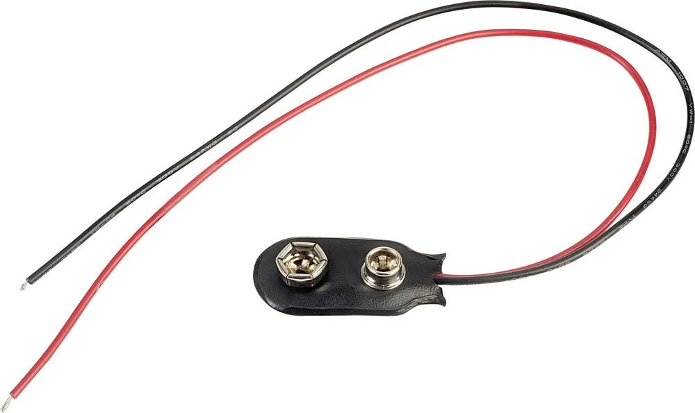 Baterije - držač 1x 9 V Block Snap priključak TRU COMPONENTS I-PVC-20 slika