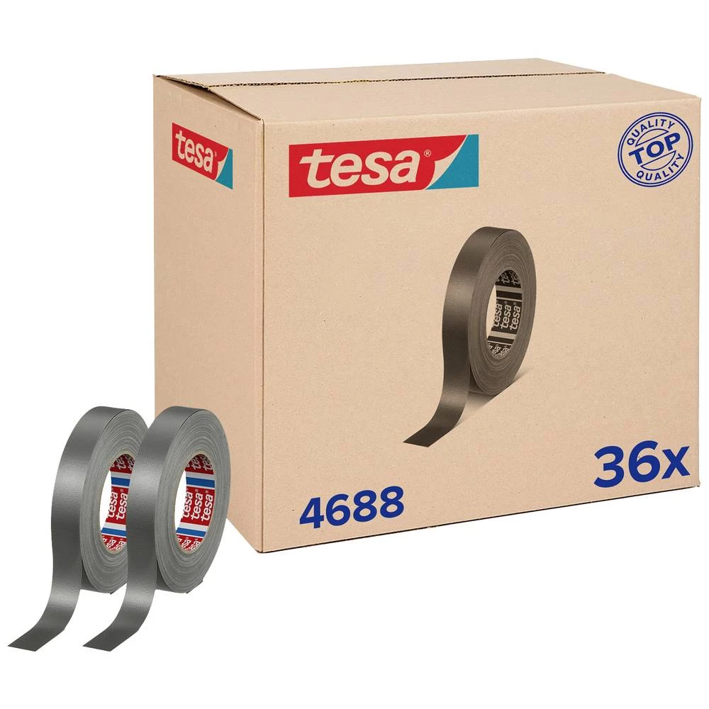tesa tesaband 4688 Standard 04688-00006-00 plastificirana ljepljiva traka srebrna (mat) (D x Š) 50 m x 25 mm 36 St. slika
