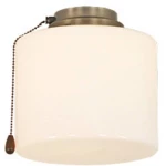 Svjetiljka za stropni ventilator CasaFan 1B MA ZYLINDER GESCHL. Opalno staklo (sjajno)