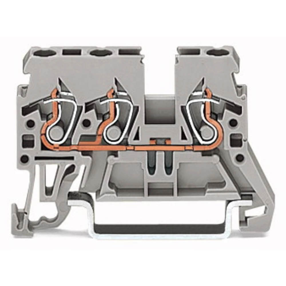 WAGO 870-683 prolazna stezaljka 5 mm opruga crvena 100 St. slika