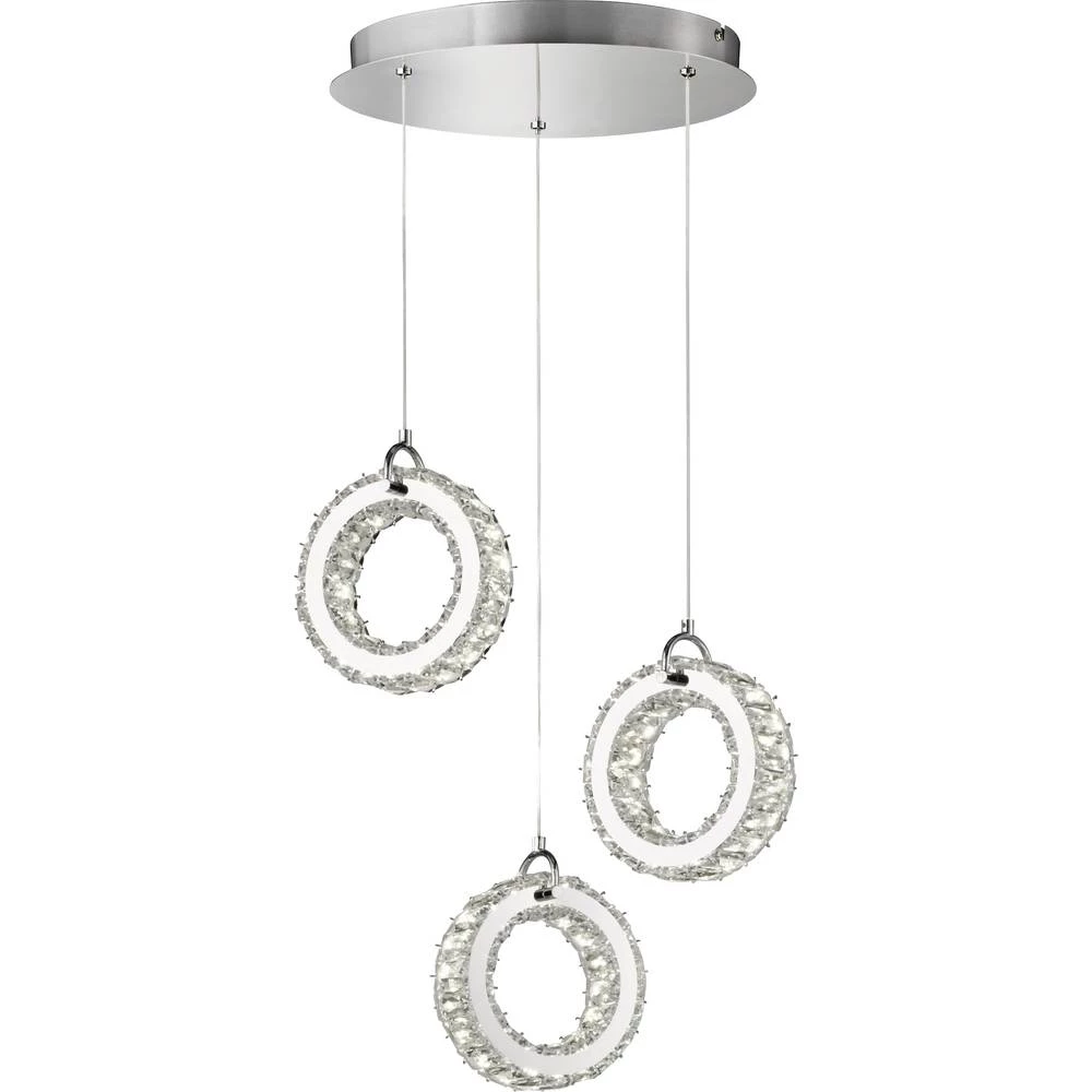 LED viseća svjetiljka 16 W Toplo-bijela WOFI Anesa 6293.03.01.8000 Krom boja slika