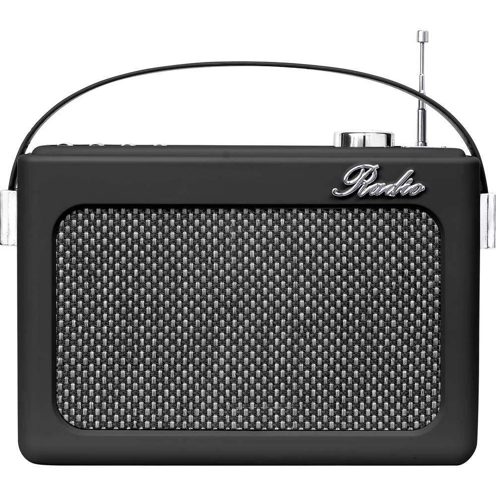 Silva Schneider Mono 1968 BT desktop radio FM AUX, Bluetooth®, USB, SD mogućnost punjenja, funkcija alarma crna slika