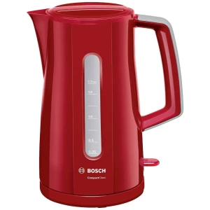Kuhalo za vodu plastično 1,7 L CompactClass crveno/svijetlo sivo Bosch Haushalt TWK3A014 kuhalo za vodu bezžičan crvena slika