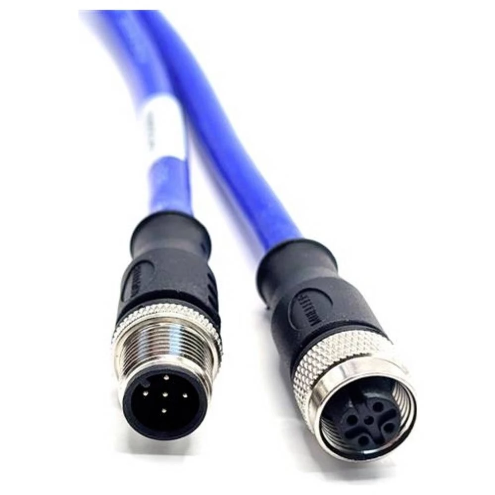 Mueller Electric C5AC82M010 utični konektor za senzor/aktivator M12 ravni muški konektor, žženski konektor, ravni 10 m B slika