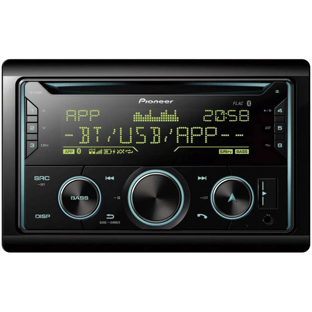 Pioneer FH-S720BT Dvostruki DIN autoradio Bluetooth&reg; telefoniranje slobodnih ruku, AppRadio slika