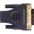 Oehlbach DVI / HDMI Adapter [1x Muški konektor DVI, 18 + 1 pol - 1x Ženski konektor HDMI] Crna pozlaćeni kontakti slika
