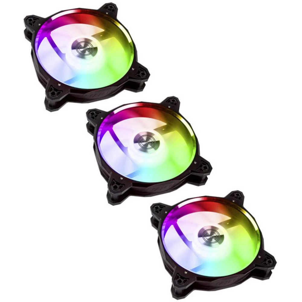 Ventilator za PC kućište Lian Li 3x BR120 Digital RGB PWM Crna, Srebrna, RGB (Š x V x d) 120 x 120 x 27 mm slika