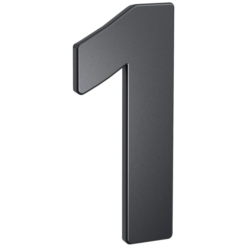 BASI - kućni broj - HN 160 - 1 - čelik antracit - 7300-1001 Basi 7300-1001 ploča s kućnim krojem      antracitna boja slika