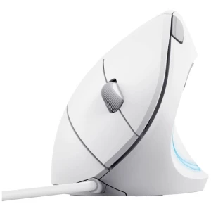 Trust VERTO ERGO miš žičani optički bijela 6 Tipke 1600 dpi ergonomski slika